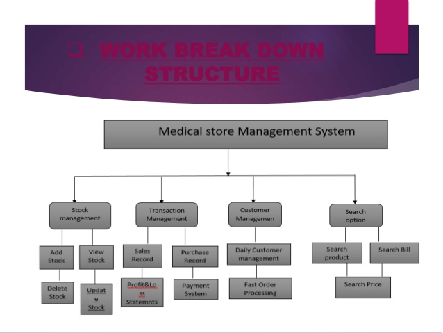 medical store management system project with schema diagram