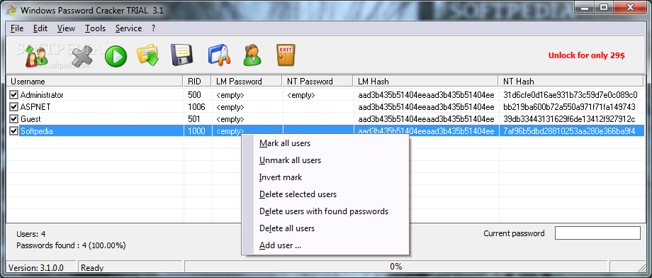 windows 7 pro password crack